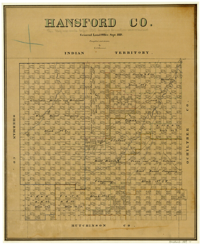 3624, Hansford County, General Map Collection
