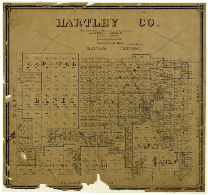 3639, Hartley County, General Map Collection