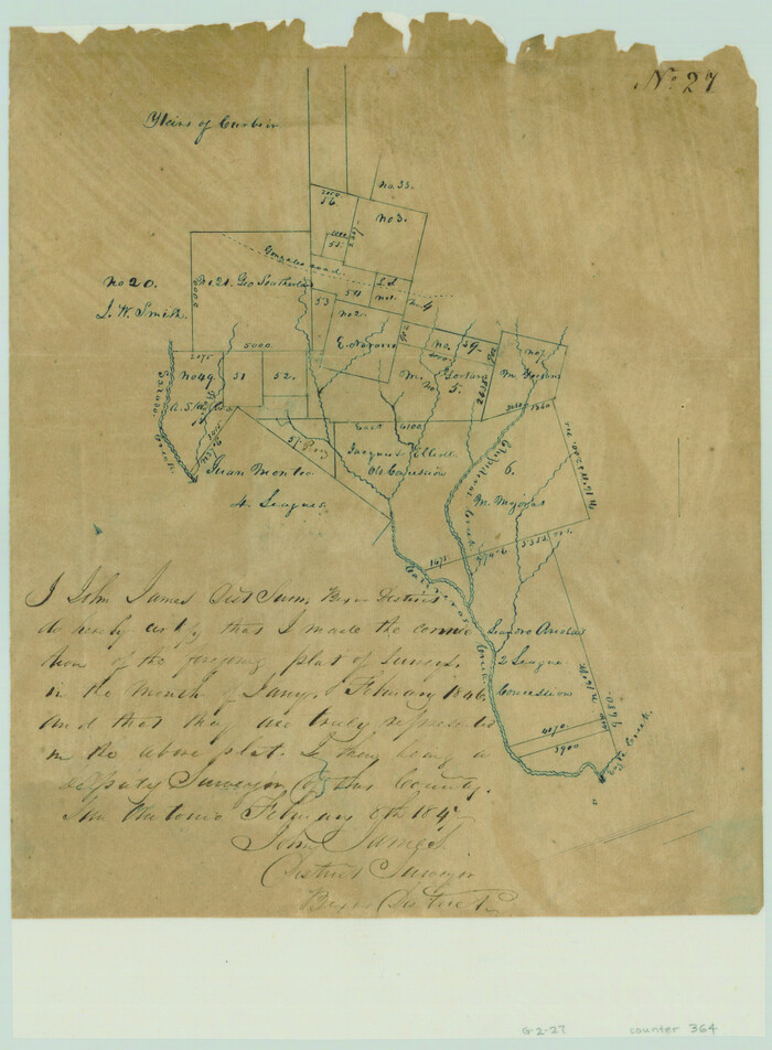 364, [Surveys near Calaveras Creek], General Map Collection
