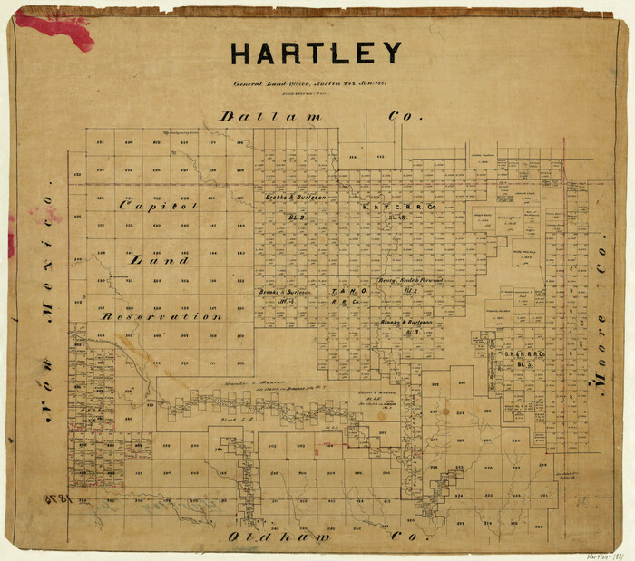 3640, Hartley, General Map Collection