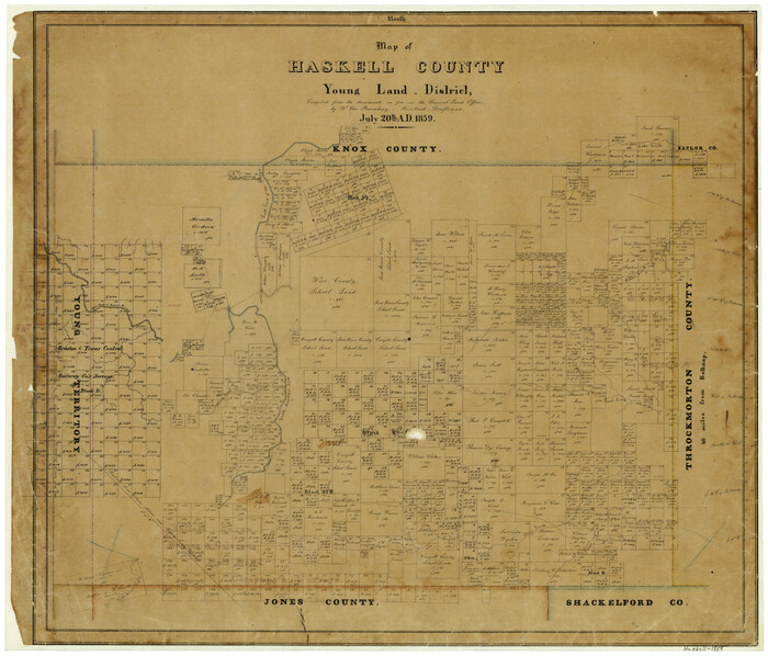 3641, Map of Haskell County Young District, General Map Collection