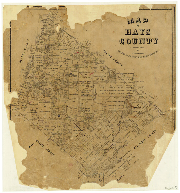 3646, Map of Hays County