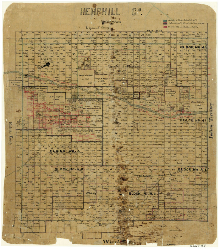 3661, Hemphill County, General Map Collection