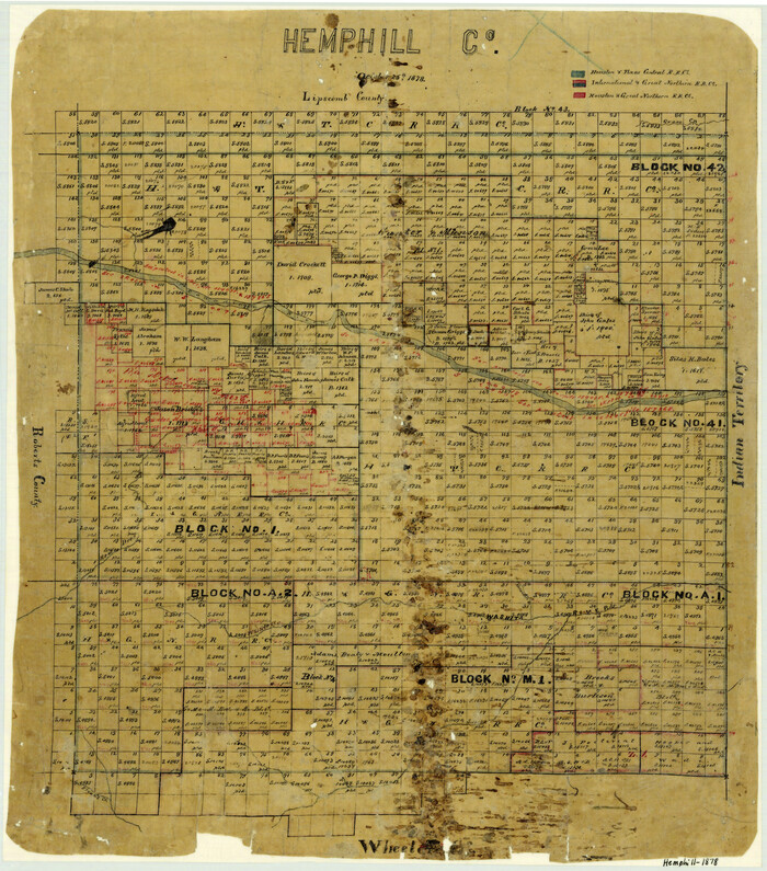 3661, Hemphill County, General Map Collection