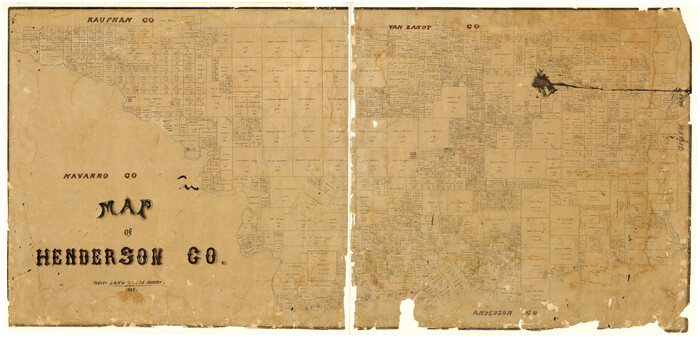 3663, Map of Henderson Co.
