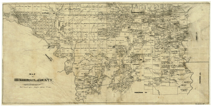 3665, Map of Henderson County, General Map Collection