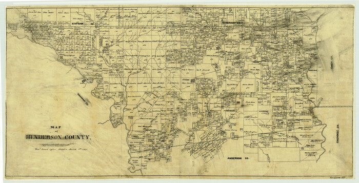 3665, Map of Henderson County, General Map Collection