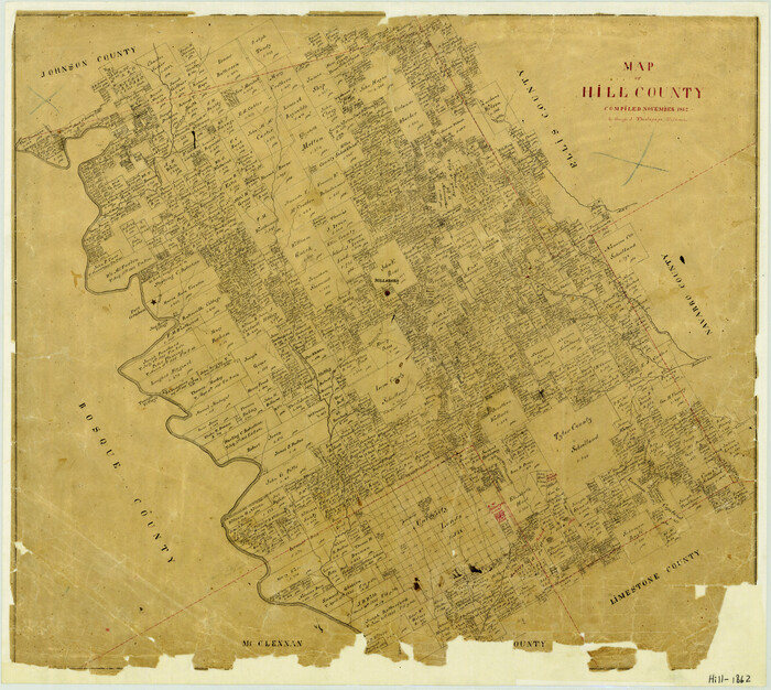 3671, Map of Hill County, General Map Collection
