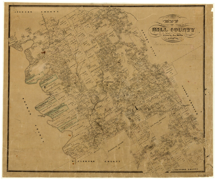 3672, Map of Hill County