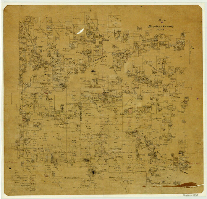 3680, Map of Hopkins County, General Map Collection