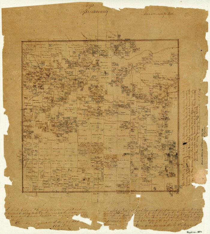 3681, Map of Hopkins County, General Map Collection