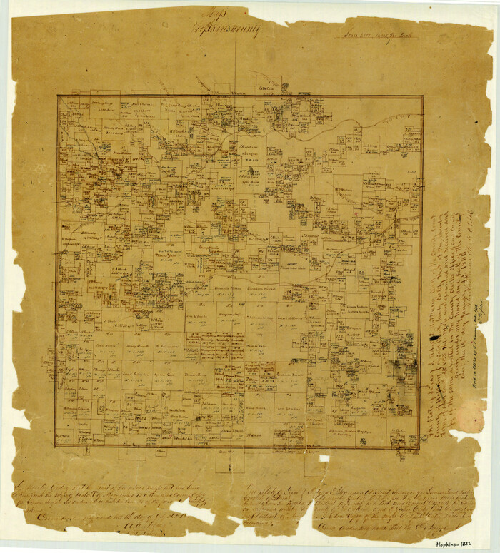 3681, Map of Hopkins County, General Map Collection