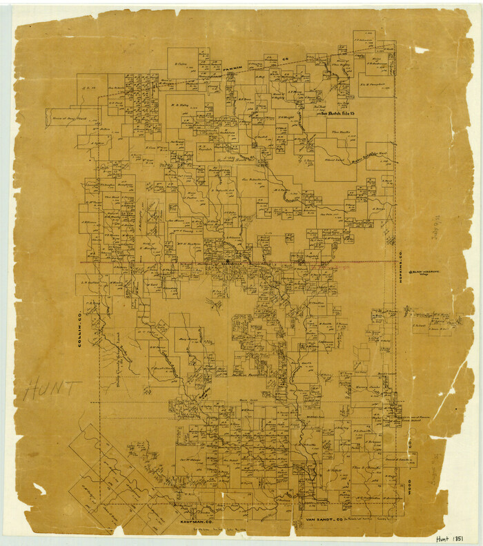 3691, [Map of Hunt County], General Map Collection