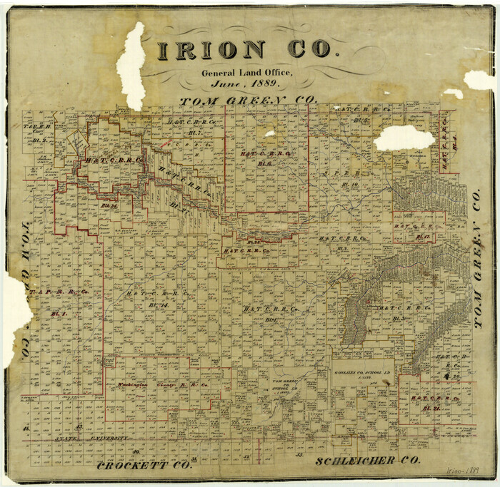 3698, Irion County, General Map Collection