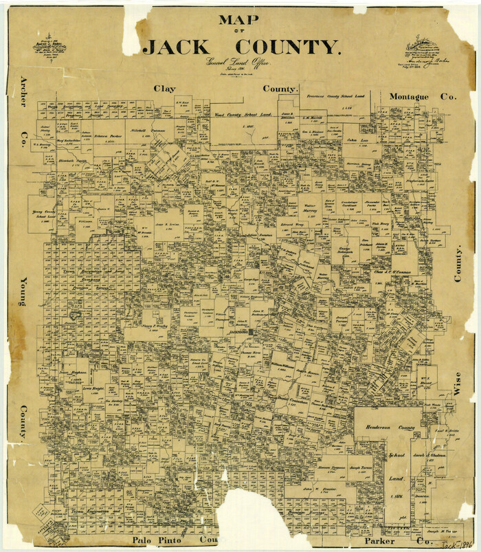 3699, Map of Jack County, General Map Collection