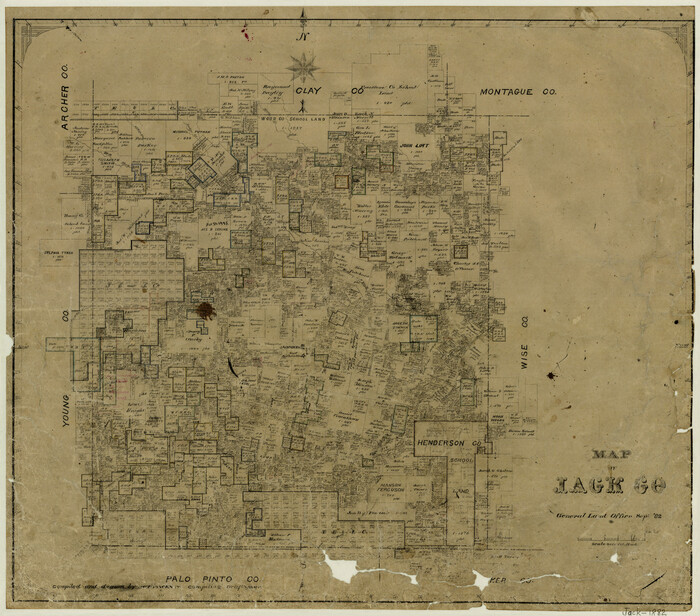3706, Map of Jack County, General Map Collection

