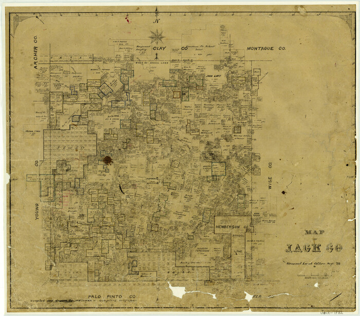 3706, Map of Jack County, General Map Collection