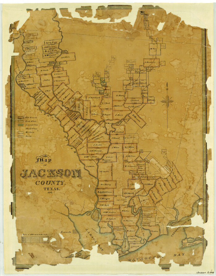 3708, Map of Jackson County Texas, General Map Collection