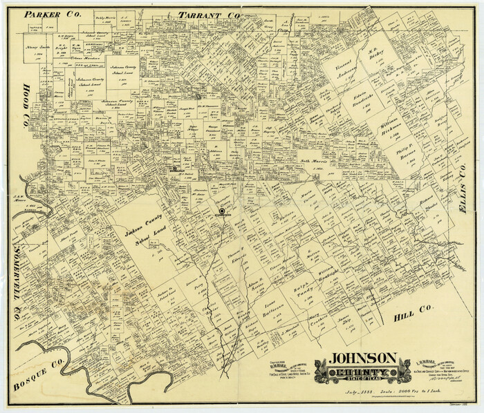 3733, Johnson County State of Texas, General Map Collection