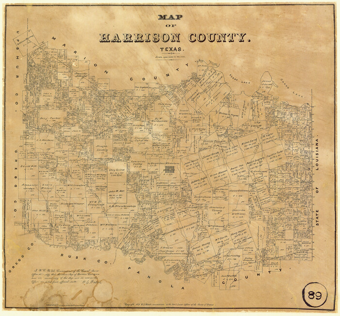 375, Map of Harrison County, Texas