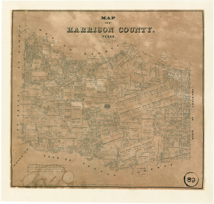 375, Map of Harrison County, Texas, Maddox Collection