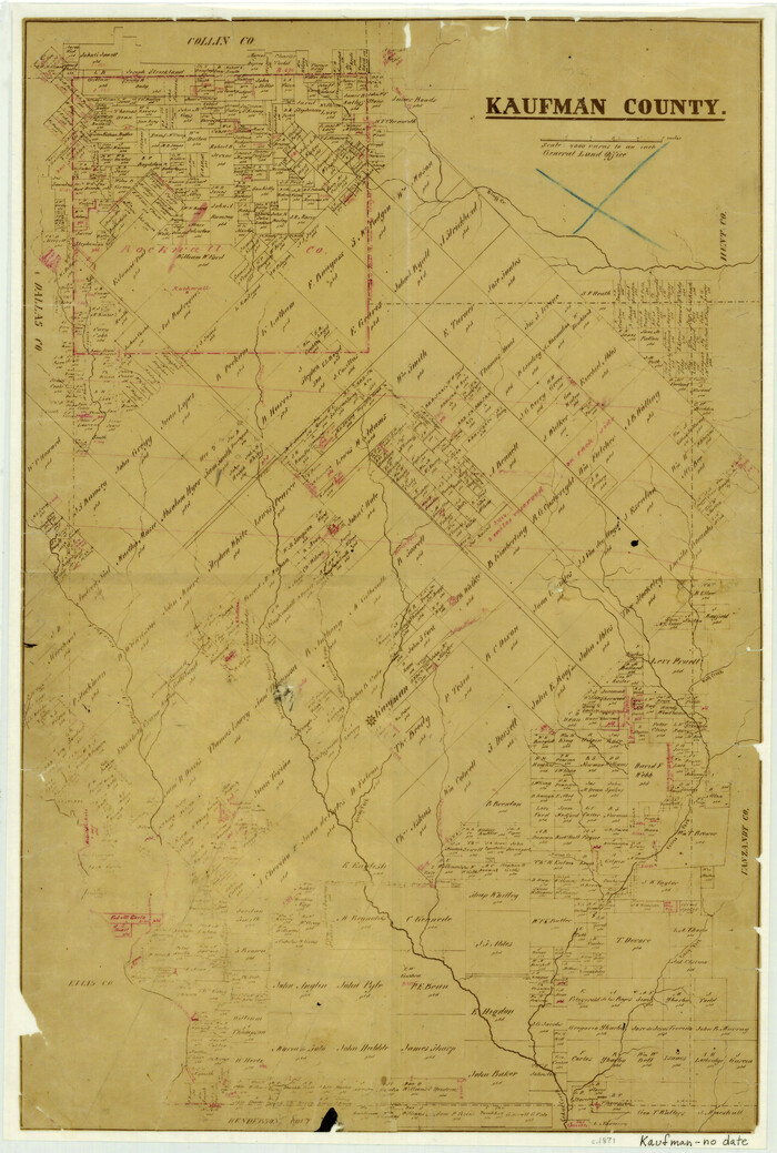 3750, Kaufman County, General Map Collection
