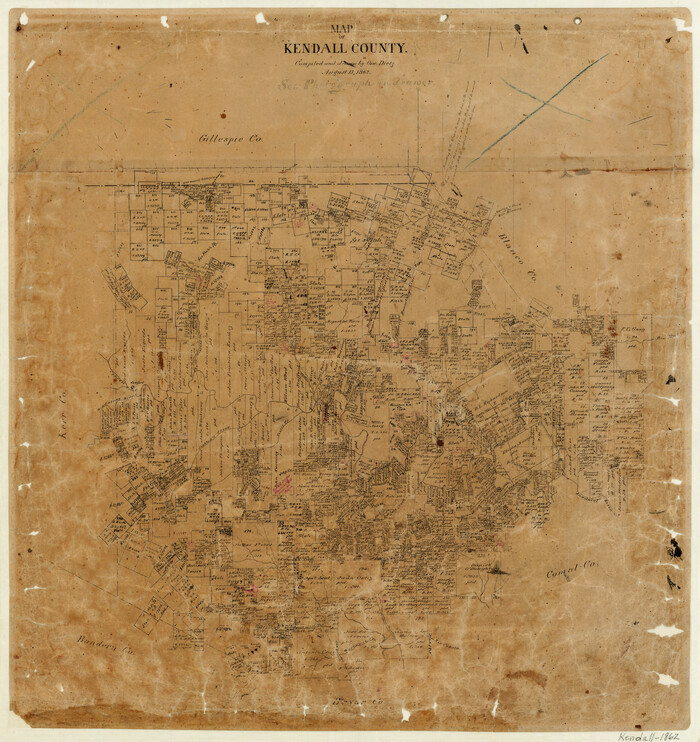 3754, Map of Kendall County, General Map Collection