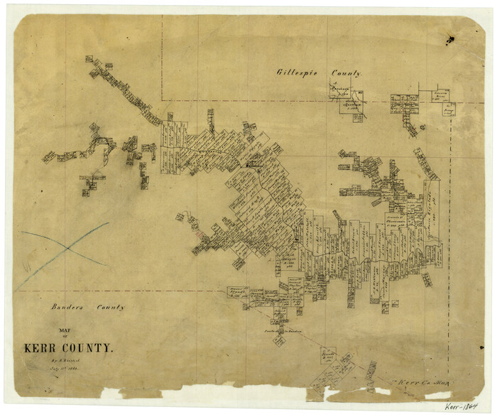 3760, Map of Kerr County, General Map Collection