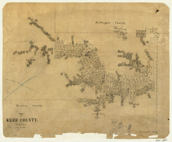 3760, Map of Kerr County, General Map Collection
