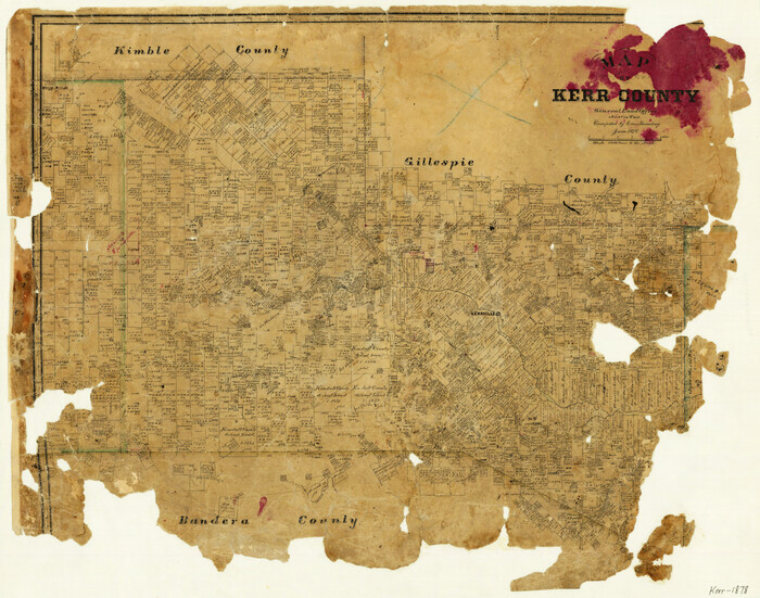 3762, Map of Kerr County, General Map Collection