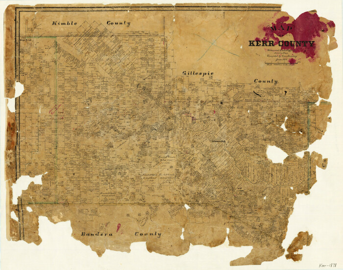 3762, Map of Kerr County, General Map Collection