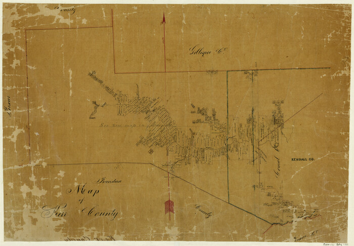 3764, Map of Kerr County, General Map Collection
