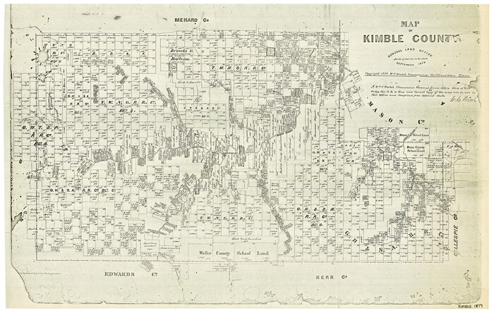 3765, Map of Kimble County, General Map Collection
