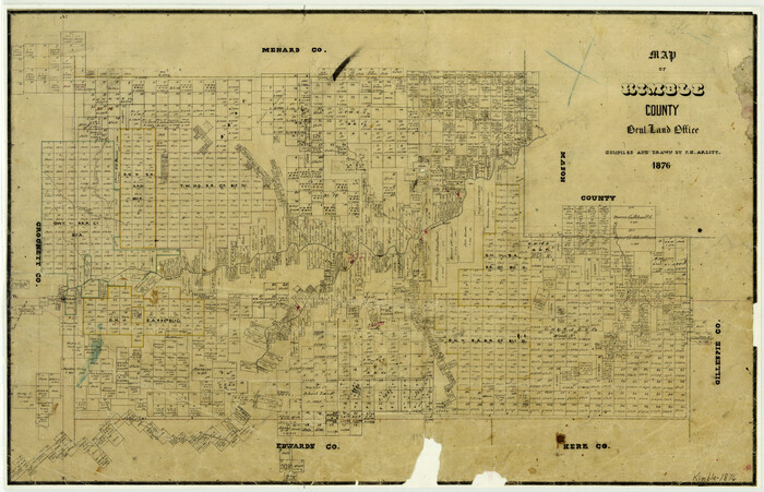 3768, Map of Kimble County, General Map Collection