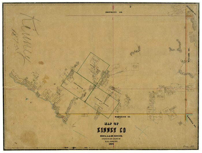 3773, Map of Kinney County, General Map Collection