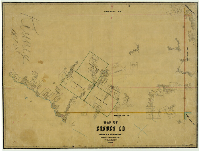 3773, Map of Kinney County, General Map Collection