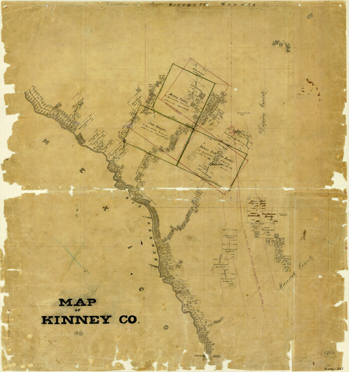 3774, Map of Kinney County, General Map Collection