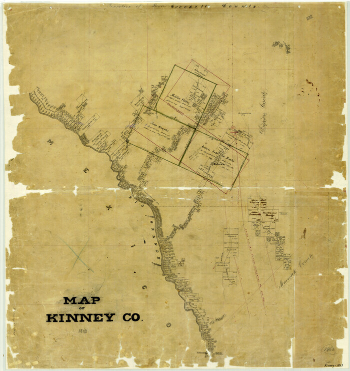3774, Map of Kinney County, General Map Collection