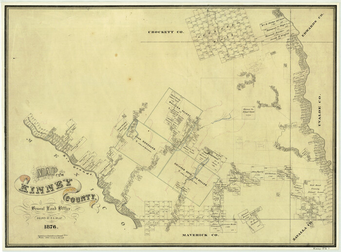 3775, Map of Kinney County, General Map Collection
