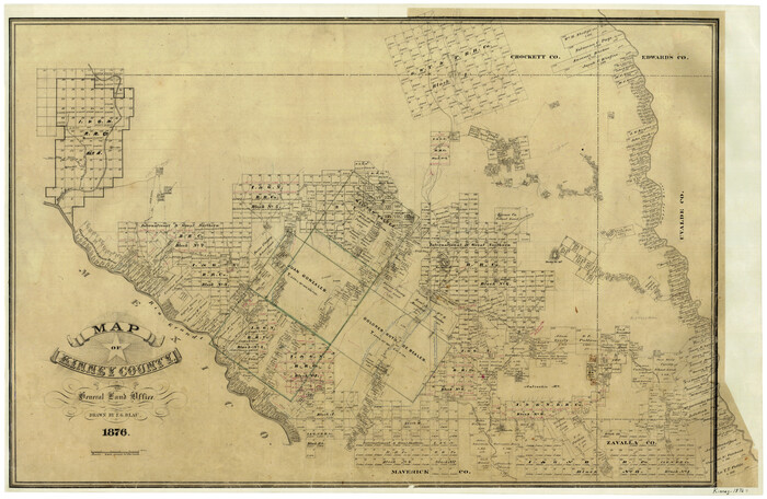 3776, Map of Kinney County, General Map Collection
