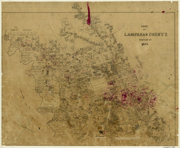 3793, Map of Lampasas County, General Map Collection