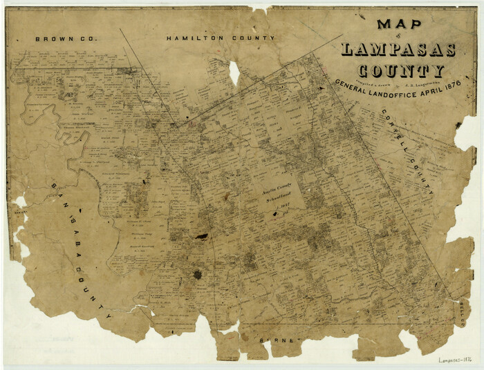 3794, Map of Lampasas County, General Map Collection