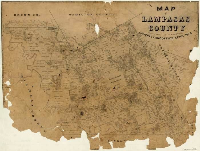 3794, Map of Lampasas County, General Map Collection