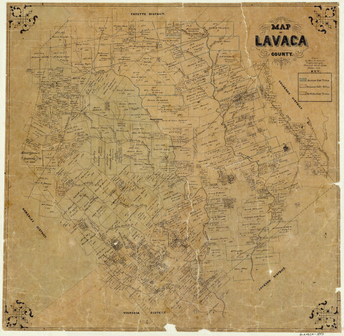3801, Map of Lavaca County, General Map Collection
