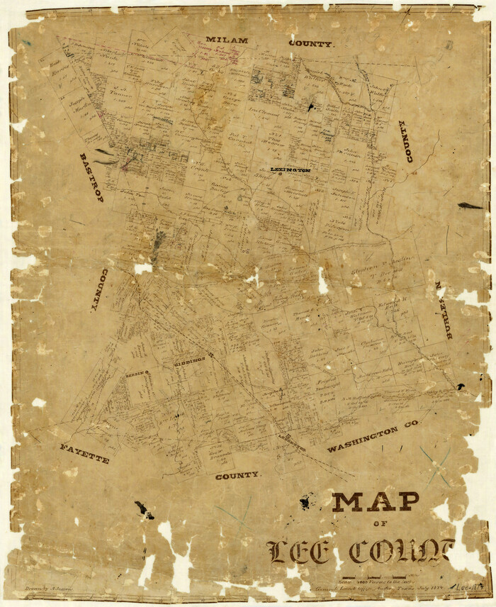 3805, Map of Lee County, General Map Collection

