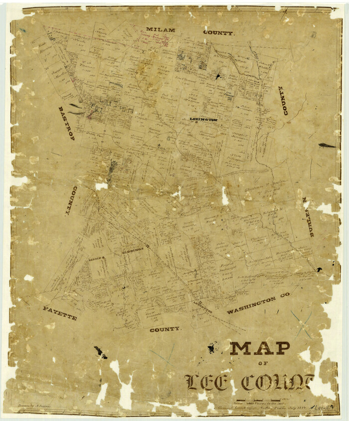 3805, Map of Lee County, General Map Collection