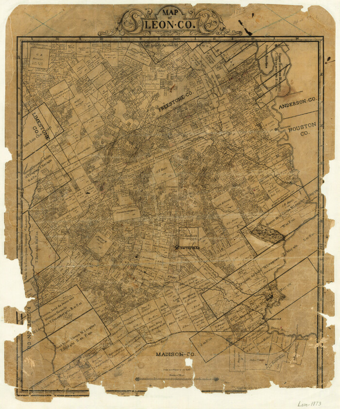 3807, Map of Leon County, General Map Collection