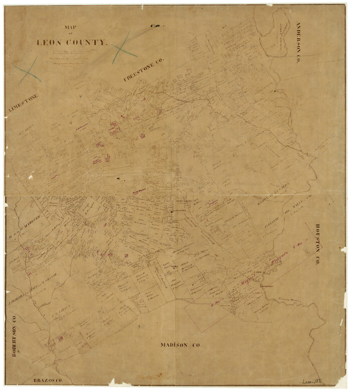 3808, Map of Leon County, General Map Collection