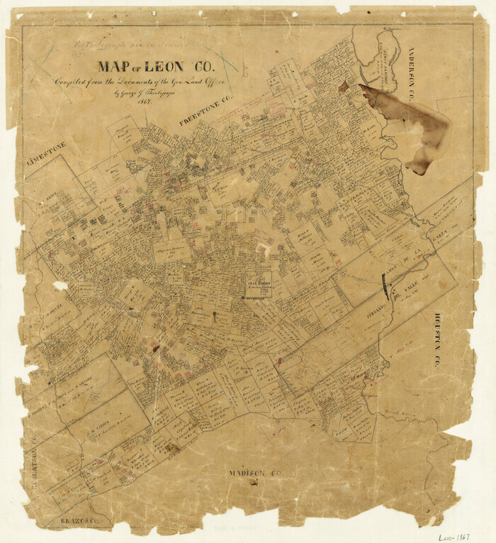3809, Map of Leon County, General Map Collection
