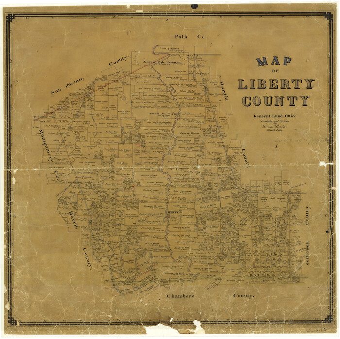 3811, Map of Liberty County Texas, General Map Collection